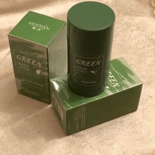 Green Stick Mask, Green Tea Purifying Clay Stick Mask, Moisturizes Oil Control, Deep Cleansing Smearing Clay Mask